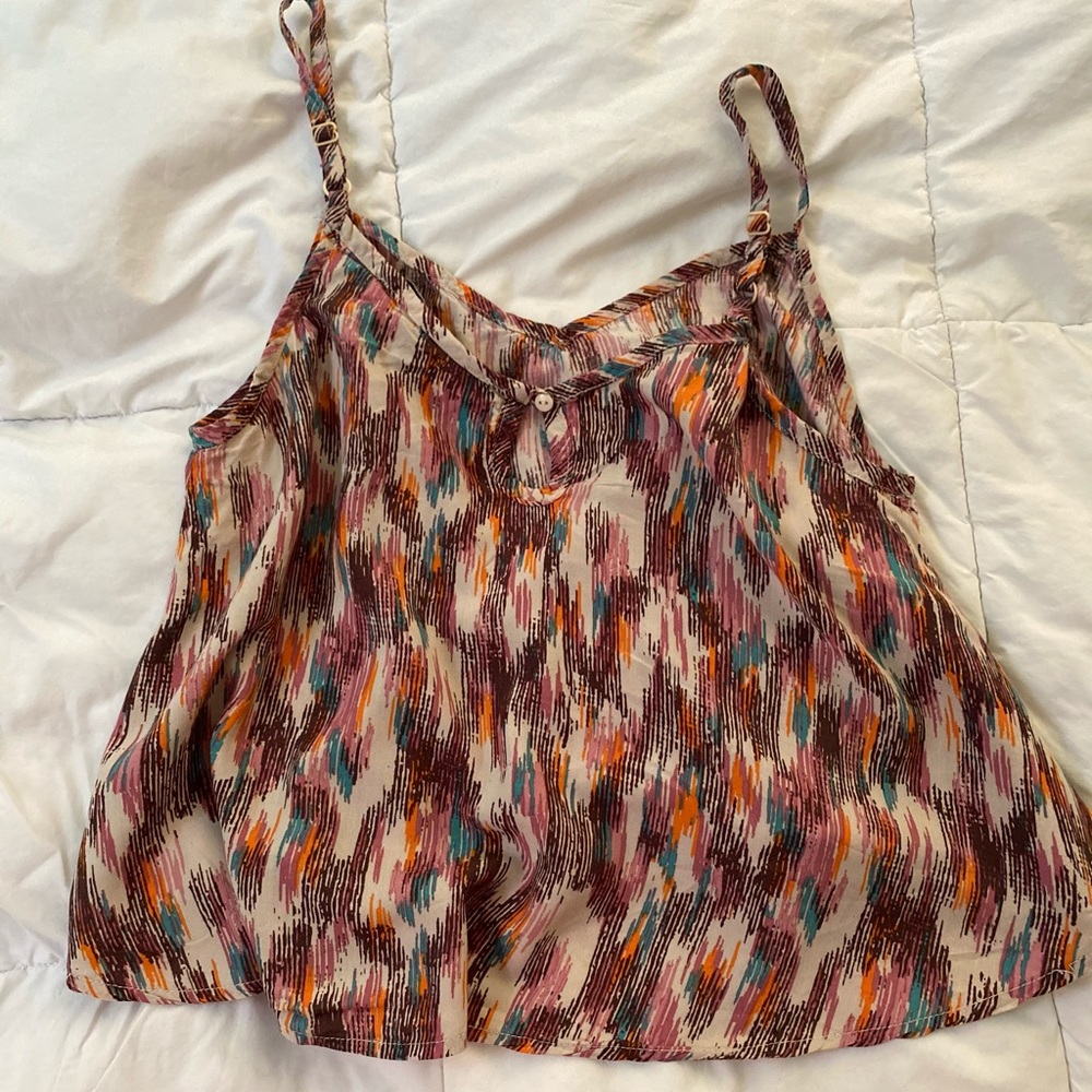 American Rag Cropped Flowy Tank Top - Picture 2 of 4